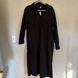 Old Navy Large Black Shirt Dress